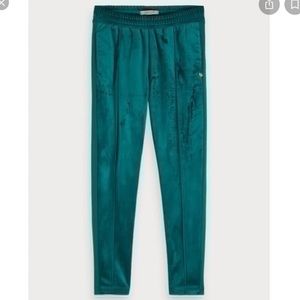 Brand new scotch & soda velvet green jogger